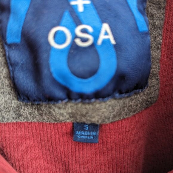 MARTIN + OSA Red Zip Neck Long Sleeve Sweatshirt - Picture 5 of 14